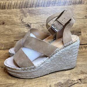 Dolce Vita Shayla Brown Platform Leather strappy sandels sz 9M